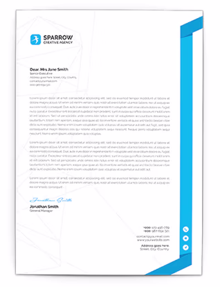 What information do you put on a letterhead?
